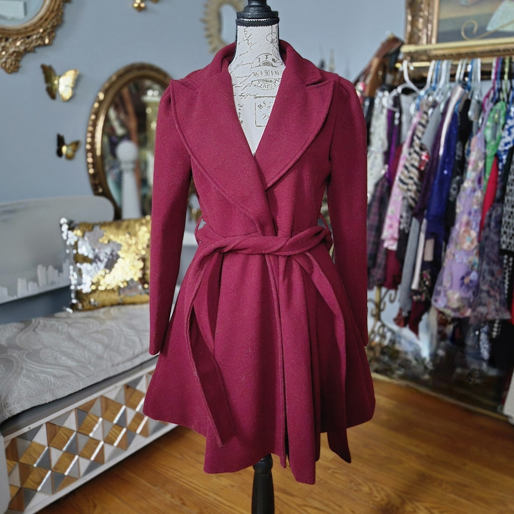 Grace Karin 50s Vibe "Paint the Town Red" Coat Small